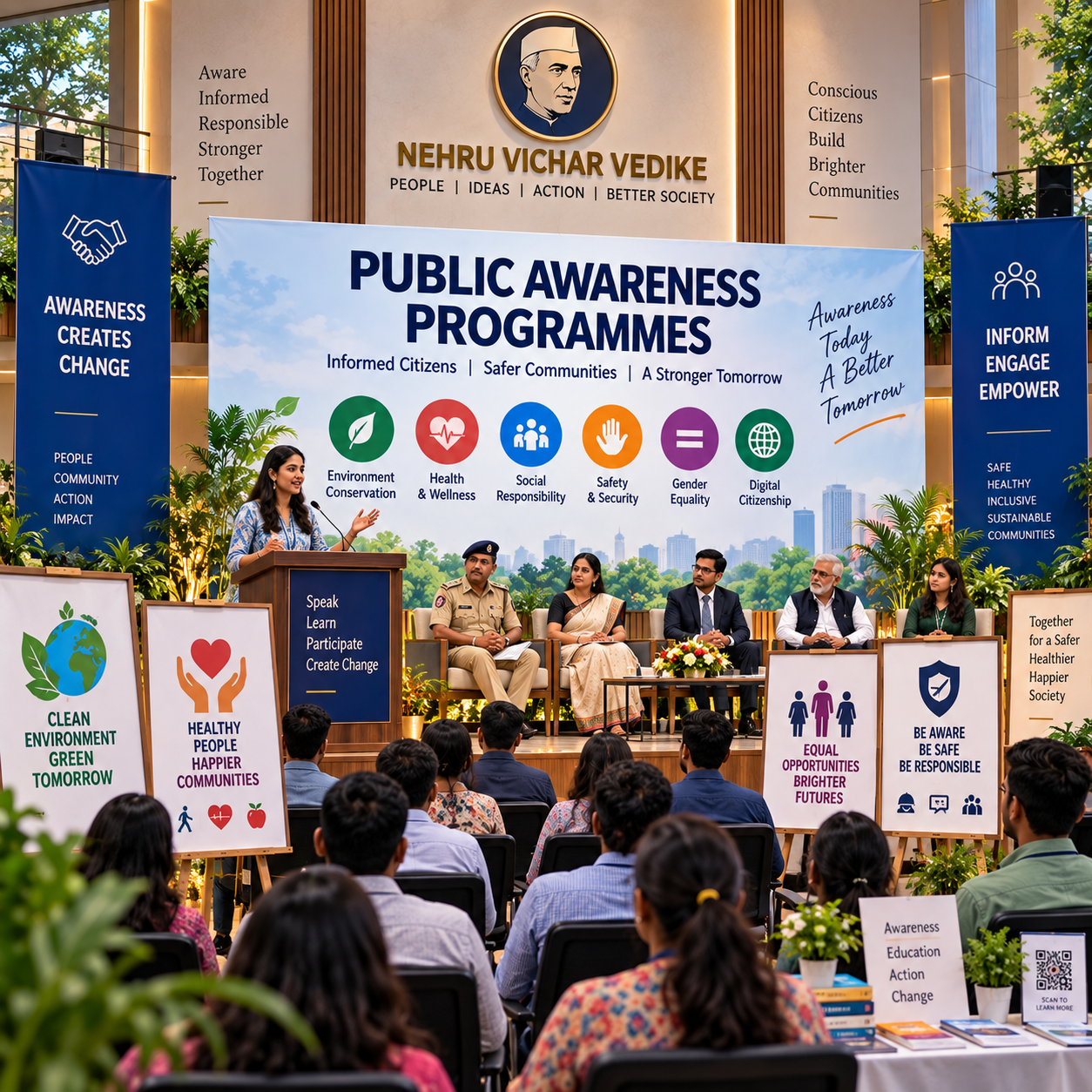 Public awareness programme by Neharu Vichar Vedike