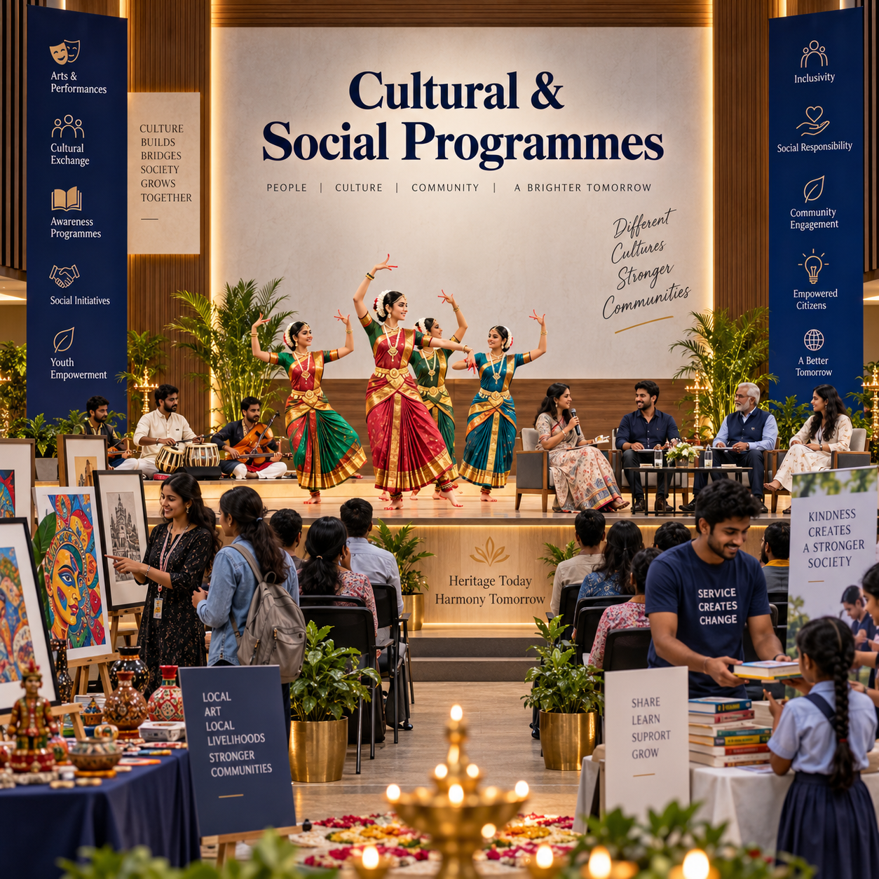 Cultural and social programme by Neharu Vichar Vedike
