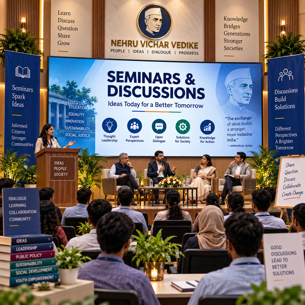 Neharu Vichar Vedike seminars and public discussions